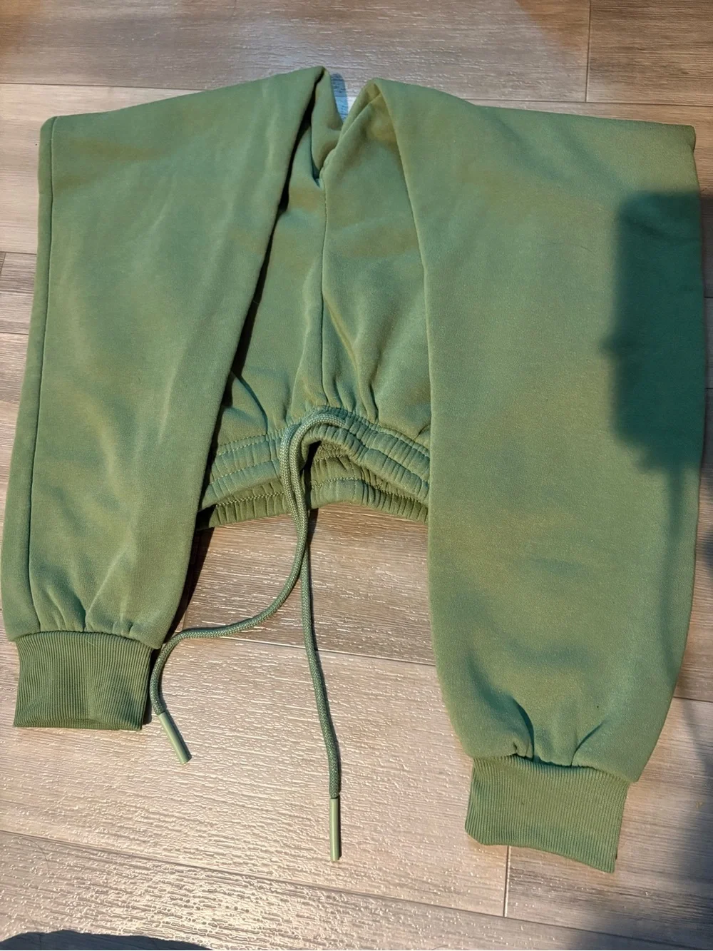 Kids Olive Green Drawstring Sweatpants